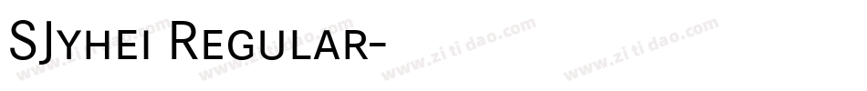 SJyhei Regular字体转换